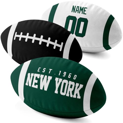 Image of ANTKING New York J Throw Pillow 2 Packs Custom Name Number Gifts | Personalized Gift for Youth for Birthday Christmas