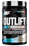 Nutrex Research Outlift Burn Pre Workout Powder, 2 in 1 Performance & Shredding Supplement with Metabolyte, GBBGO (22 Servings, Red White Merica)