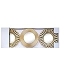 DirectSaleUSA Sun Shaped Sunburst Wall Mirror Set (021916ol547), 10