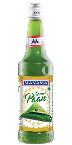 Image of Manama Paan Syrup | Mixer for Mocktails, Cocktails, Drinks, Juices, Beverages | Non Alcoholic Mix 750ML Bottle