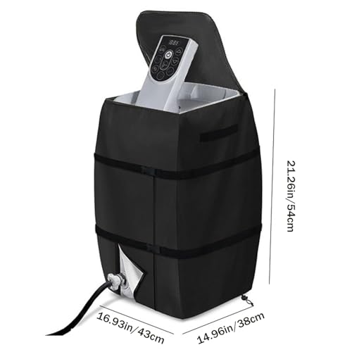 Housse de spa pliable anti-UV et protection imperméable pour bloc technique extérieur - 5