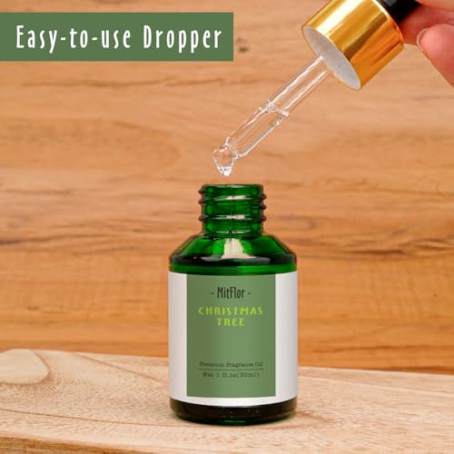 Image of MitFlor Christmas Tree Fragrance Oil, 30ml Winter Holiday Diffuser Oil Scents, Large Size Premium Fragrance Oil for Soap Candle Making, Essential Oil for Diffusers for Home