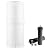 BOROUX Legacy. Boroux Gravity-Fed Countertop Stainless Steel Water Filter System | 3 Gallons with 2 Authentic Black Foundation. Filters | Matte White