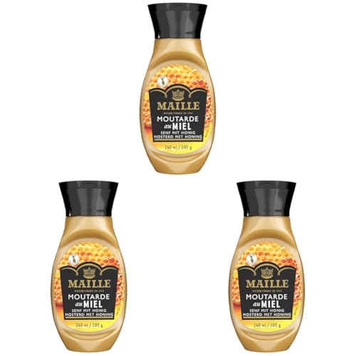 Maille Mostaza Miel en Botella PETR 265gr (Paquete de 3)