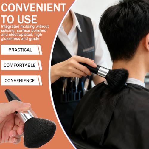 4 Stück Friseur Nacken Bürste, Professionelle Portable Friseur Nackenpinsel Duster Pinsel Halsbürste Zubehör für Salon Hals Staubwedel Bürste