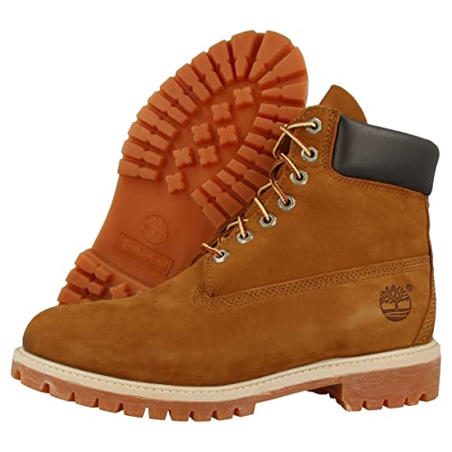 Timberland - 6 In Premium Waterproof (Wide Fit), Botas Clasicas Hombre, Marrón (Rust Nubuck), 43 EU
