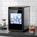 MOMOKOVA Clear Ice Cube Makers Countertop,Ice Cube in 20Mins for Whiskey