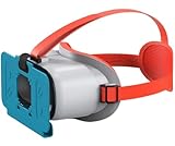 PLALZDS 【Switch 2（2025）対応】VRヘッドセット バーチャルリアリティゴーグル 調整可能なHDレンズ＆快適なヘッドストラップ付き Labo VRキット対応 アクセサリー ホワイト＆ブルー,任天堂スイッチおよびスイッチ用OLEDアクセサリー、スイッチVRゲーム、ラボVRおよびYouTube VR、調節可能な学生距離および調節可能なスイッチゴグルストラップのVRメガ image