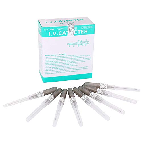 Piercing Needles Box Of 50pcs 16G Catheter Piercing Needles Iv Catheter Needles for Iv Start Kit Supply Piercing Tools(16G)