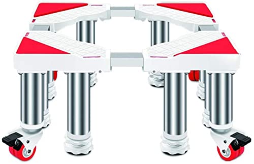 YHJZSM Soporte para Lavadora Base Rodillos para electrodomésticos Servicio Pesado 45-65 cm Soporte Ajustable de Gran Capacidad de Carga Soporte Universal A Soporte para Secadora y refrige