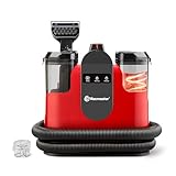 Vacmaster 1150W Aspiradora de Agua Tapicería con Función de Autolimpieza Limpiador de Tapicerías Portátil 17kPa Pelos de Mascotas Sofás Colchones Alfombras Coches Depósito Doble