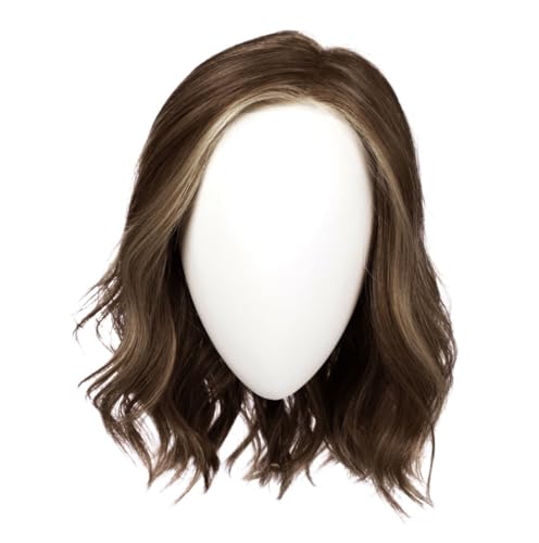 Raquel Welch Simmer Elite Layered Shoulder Length Wig With Lightweight Hand-Tied Base Average Cap - RL4/10SS SS Iced Java