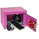 HMF 49216-15 Safe Tresor klein mit Schlüssel, Möbeltresor | 23 x 17 x 17 cm | Pink