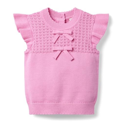 Janie and Jack Girls' Pointelle Sweater Top (Toddler/Little Big Kid)