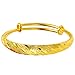 Holibanna Gold Armreifen Erweiterbare Armreif Armband Chinesische Traditionelle Armbänder Schmuck Geschenk für Braut Frauen Mädchen (10N Meteorschauer Stil)