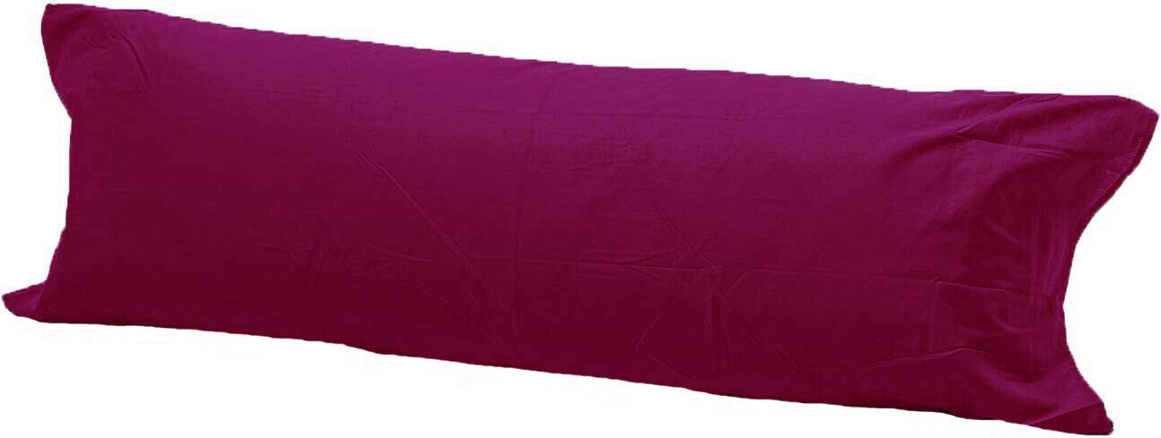 COMFY300 Bolster Pillow with Free Cover – Soft Support Cushion for Sleeping, Back, Neck & Leg Support – Comfortable Cylindrical Pillow for Bed & Sofa (Wine, 4.5ft(54"))