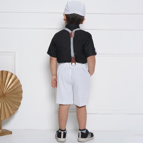 Image of AJ DEZINES Kids Clothing Shirt Shorts Set For Boys