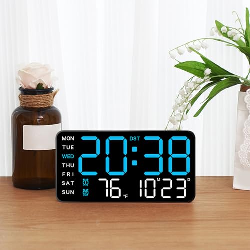 Décoration d'intérieur multifonction avec horloge murale Del lisible - 4
