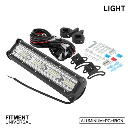 Image of 12Inch ATV LED Light Bar 240W 4800LM Off Road Lightbar for TRX 400EX TRX 250 350 Foreman Rancher YFZ 450 LTZ400 Sportsman Raptor 700 660 Grizzly 660 /600 /450 /350 ATV