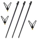 Bankstick 3 STK. Rutenhalter Teleskop Erdspieße Bank Stick Set zum Karpfenangeln