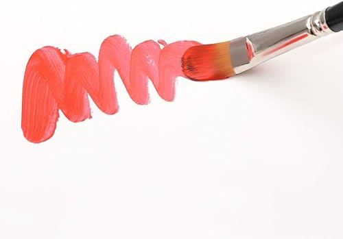 Miniatura 3 de Transon Juego de 10 pinceles sintéticos Filbert para acuarela acrílica, gouache, pintura artística y pintura corporal