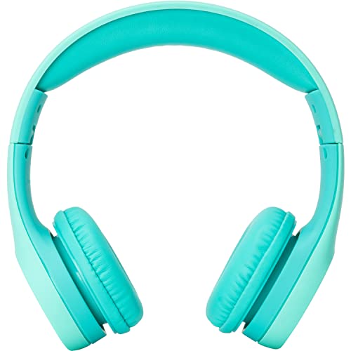 Image of Snug Play+ Kids Headphones - Volume Limited 93dB for Safe Listening - Foldable, Durable Headphones for Toddlers, Boys & Girls - Tangle-Free Cord - Ideal for Travel, School, Tablets - Aqua