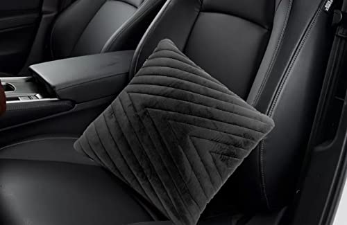 Image of Auto Hub Memory Foam Backrest Cushion, Passengers Rest to Relieve Back Pain and Improve Sitting Posture Universal Version for All Car Seats (Black)