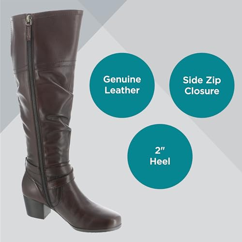 Masseys Women's Dakota Tall Slouch Leather Boot3