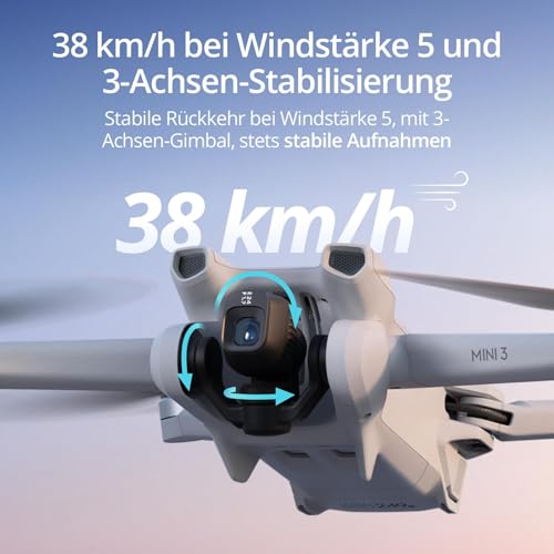 DJI Mini 3 (nur Drohne) – Leichte und faltbare Mini-Kameradrohne mit 4K HDR-Video, 38 min Flugzeit, echten vertikalen Aufnahmen, C0. (Fernsteuerung separat erhältlich.) – Bild 6