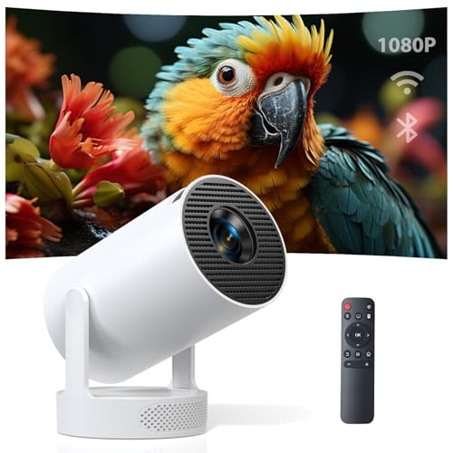 Smart Mini Projector with Android 11 & 5000+ Apps, 4K Supported Full HD 1080P,...