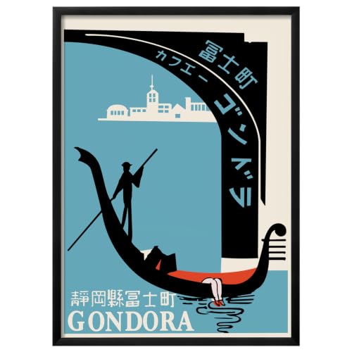 Affiche de Voyage Gondole Wallbuddy : habillez facilement un mur vide 30x40