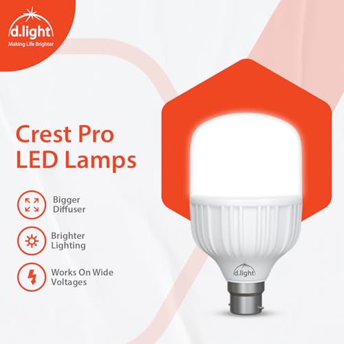 Image of d.light 50W LED Bulb Color for Home & Office have B22 LED Bulb Base with High Voltage Protection and Eco Friendly Energy Efficient, Pack of 1