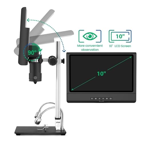 Microscopio digital LCD ajustable 1080P para reparaciones de precision y soldar telefonos 6