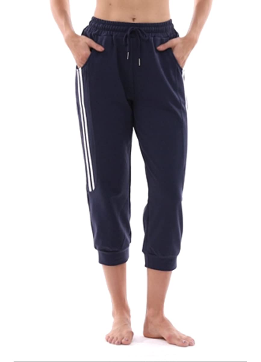 KaiDi Women's Capri Sweatpants Casual Capri Pants with Pockets Capri Joggers Capri Yoga Pants Drawstring Workout Sweatpants