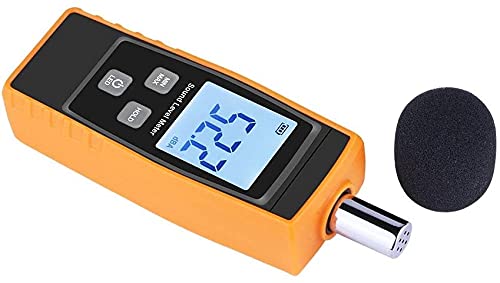 Decibel Meter Decibel Meter- Sound Pressure Level Reader Handheld Digital Measure Messbereich 30-130 DB(A) Accuracy 1,5 dB Auflösung: 0,1 dB MAXData Hold Function