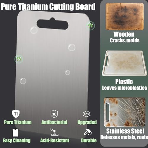 Tabla de cortar profesional, material que no se deforma con almohadilla antideslizante, doble cara para cocina y camping
