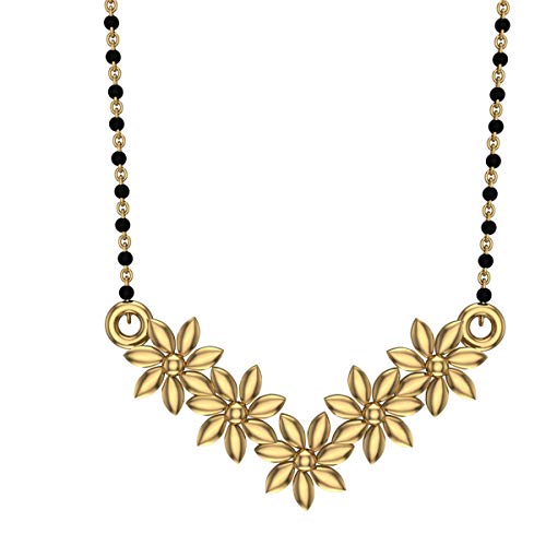 Image of DISHIS 22K /18K /14K Yellow Gold Mangalsutra Pendant for Wome BIS Hallmarked Gift for Wife