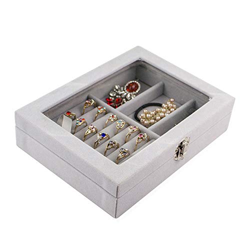 ysister Sieradendoos, Ring Tray, Ringen Display Box, Opbergkoffer voor ringen, Flanel Opbergdoos Organizer voor Sieraden… - Image 4