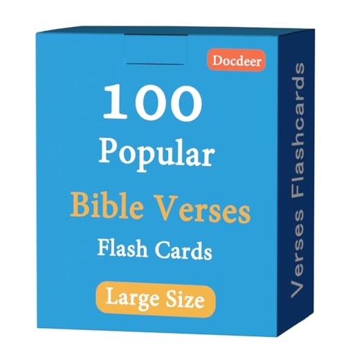 100 Memory Bible Verses Flash Cards (NIV, KJV)