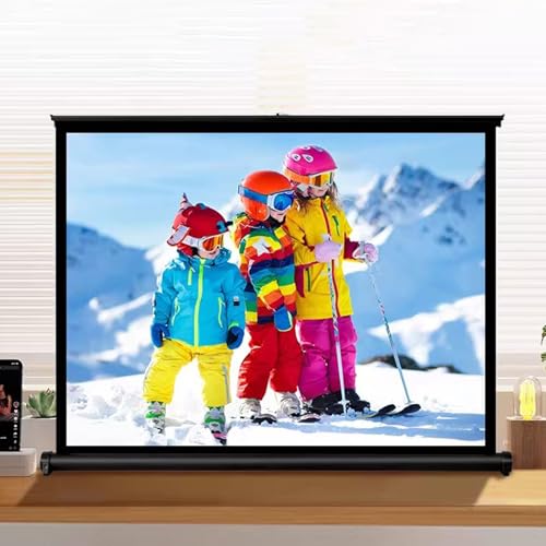 Pantalla de proyección manual 50" 16:9 portátil miniatura 1