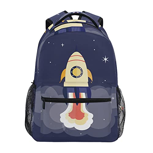 Sac d'école fusée léger et imperméable pour soulager le dos des écoliers