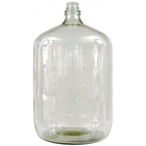 Eagle FE331 6.5 gal Italian Glass Carboy with Threaded Neck, Clear