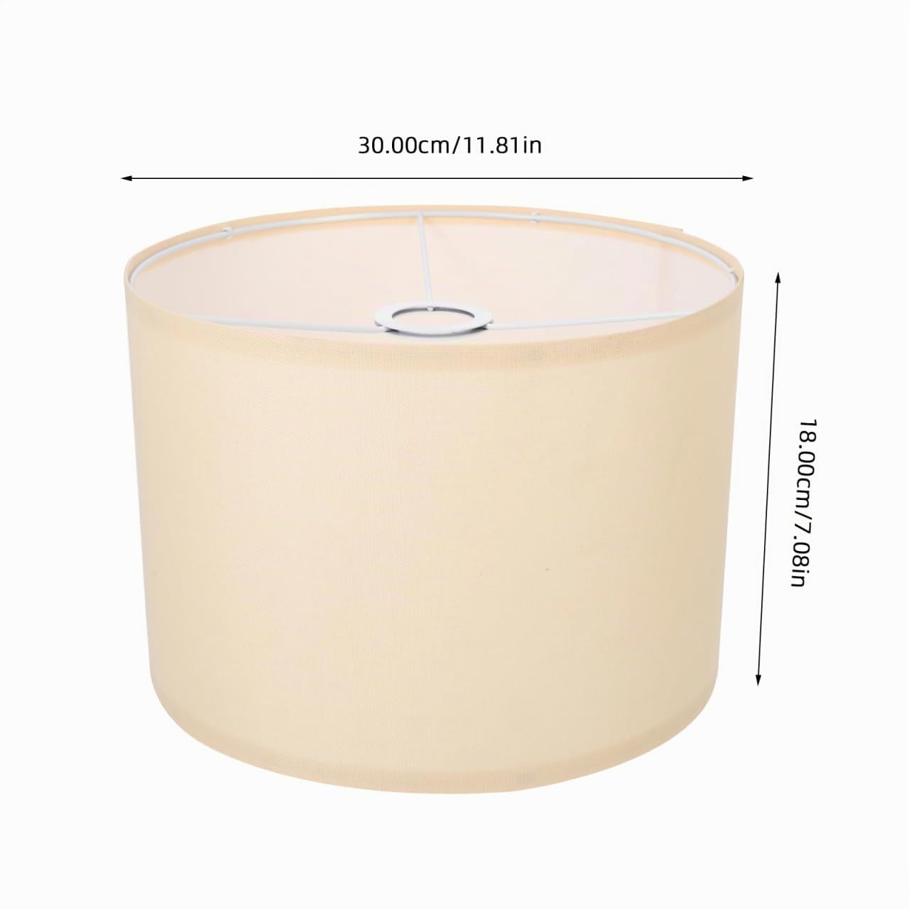 OSALADI Paralume in Tessuto Beige 11.81X11.81X8.46In Paralume Moderno Per Lampada Da Terra Compatibile Con Lampadina E27 Protezione Occhi Illuminazione Soffusa Per Soggiorno Camera Da Letto