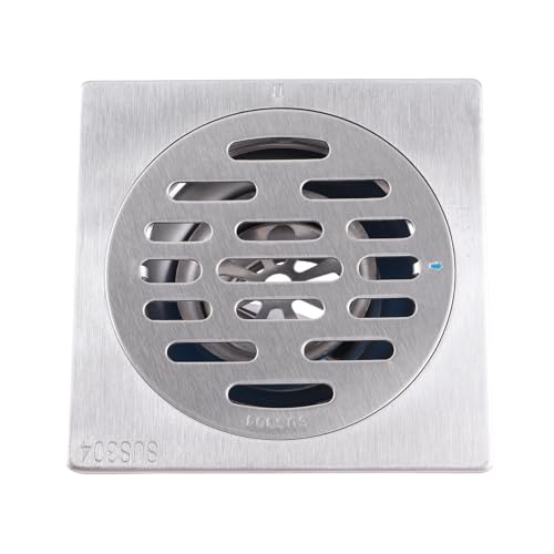Colador de acero inoxidable para piso 10x10x3.4 cm cuadrado miniatura 3