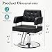 Polar Aurora Barber Chair Salon Chair for Hair Stylist with Hydraulic Pump Adjustable Height 360 Degrees Swivel Hair Chair Spa Beauty Equipment