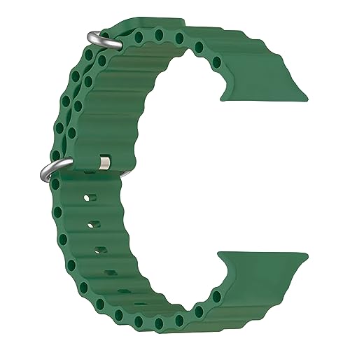 Image of ACM Watch Strap Slide 42mm 44mm 45mm 46mm 49mm Silicone Smart Belt compatible with Boat Wave Elevate Smartwatch Classic Band Turquoise Green