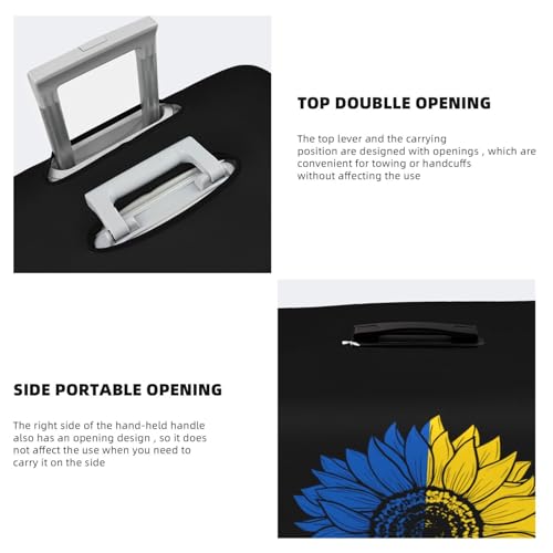 Travel Luggage Cover Vintage Sunflower Ukraine Flag Ukrainian Fashion Washable Baggage Suitcase Protector Fit For Luggage Large4