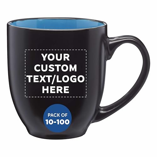 Juego de 100 tazas de cerámica personalizadas 16 oz miniatura 1
