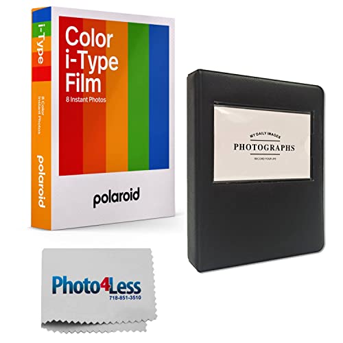 Polaroid Color i-Type Instant Film (8 Exposures) + 5' Photo Album for Polaroid Prints - Gift Bundle