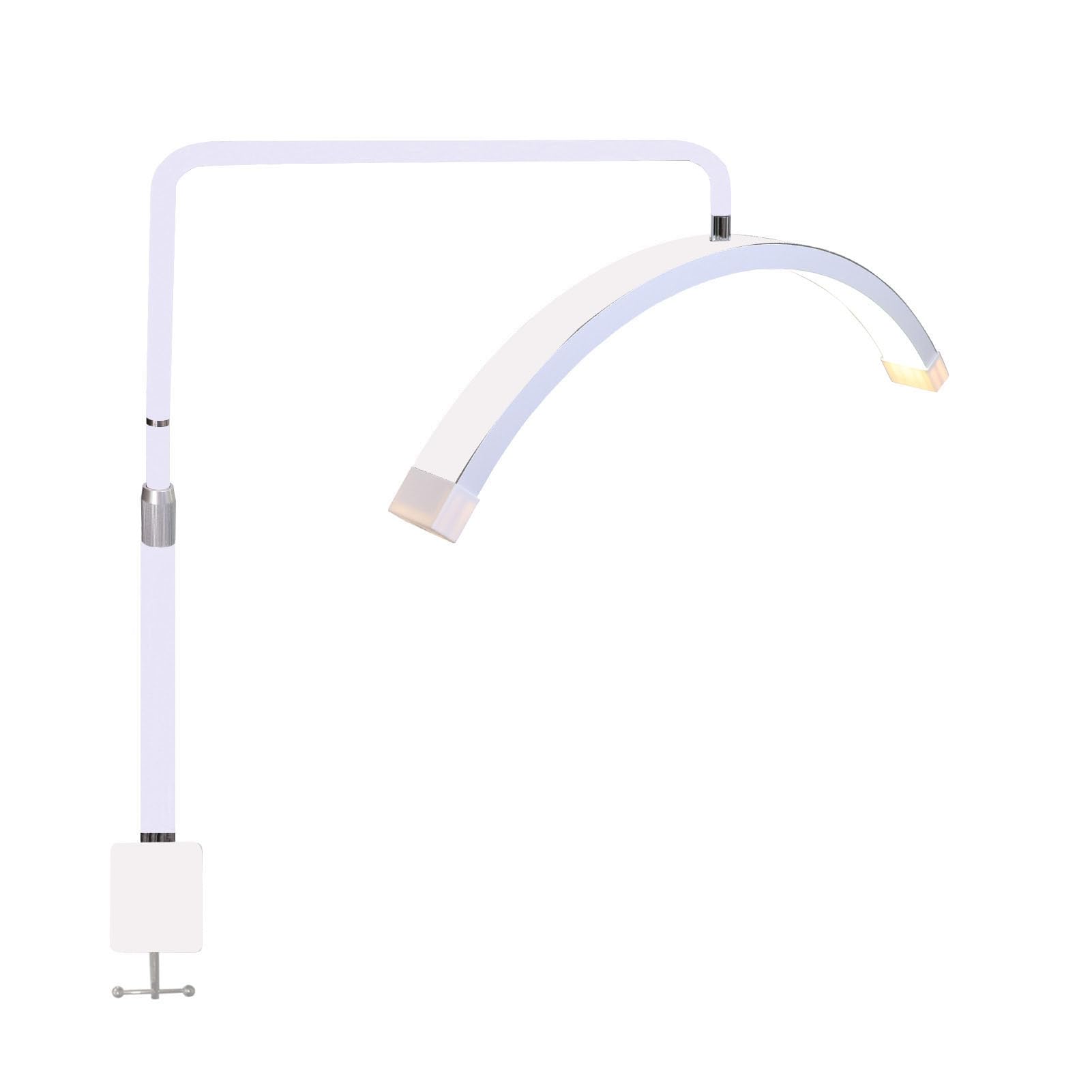 Luci a Mezzaluna, Lampada a Mezzaluna da 1700lm, Altezza Regolabile, 5600K, 35W, per la Cura della Pelle (Spina europea)